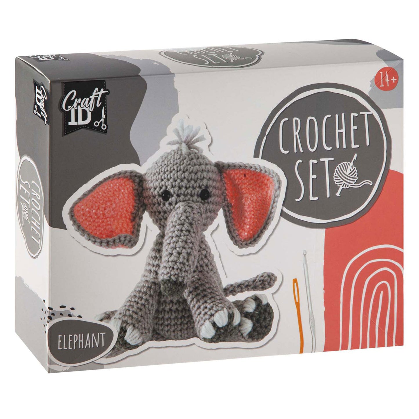 Creative craft group haakpakket olifant - incl. naald en draad