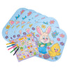 Moxy versier je eigen paas placemats, 6st. (incl potloden stickers)