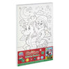 Creative craft group canvas schilderen op nummer kerstmis - incl 6 kleuren verf en penseel