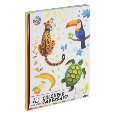Creative Craft Group Colored Cardboard A5, 40 fogli 10 colori