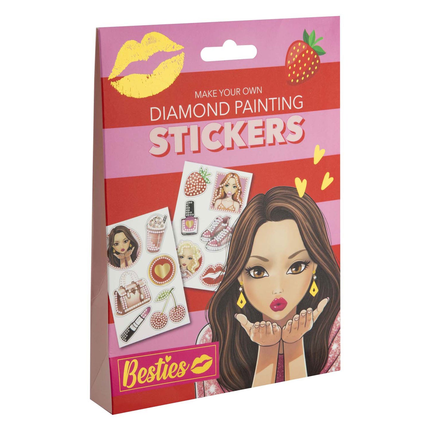 Pegatinas de pintura de diamantes de las mejores amigas del grupo de manualidades creativas, 12 piezas.