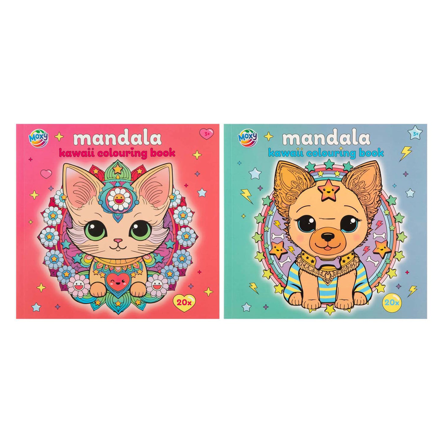 Libro para colorear moxy del grupo de manualidades creativas mandala kawaii 20p
