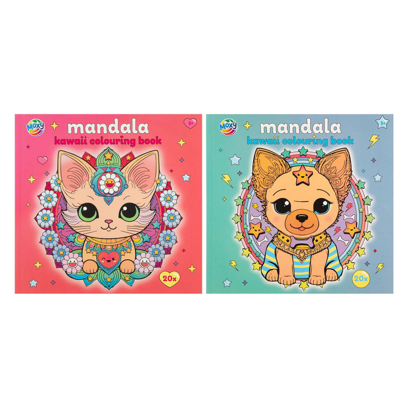 Creative craft group moxy kleurboek mandala kawaii 20p