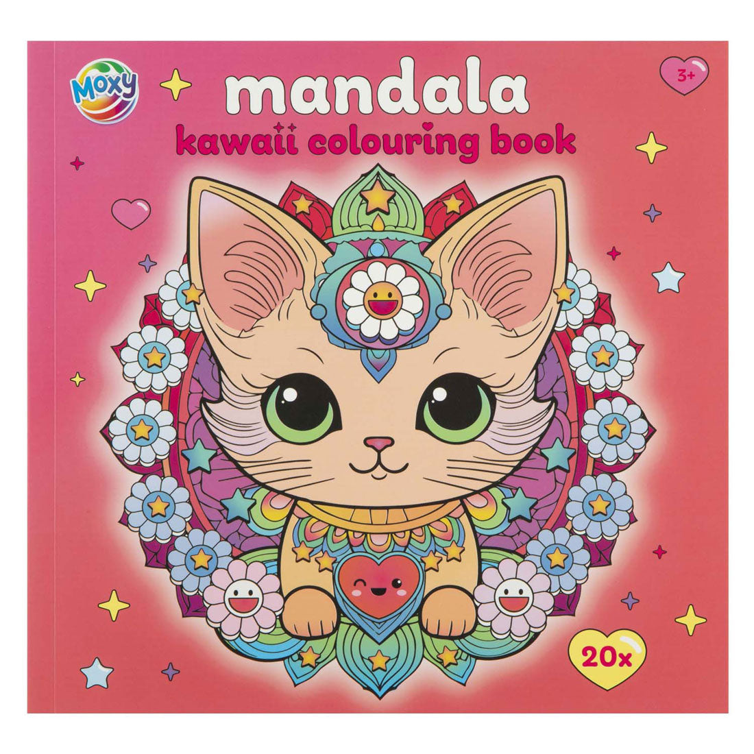 Libro para colorear moxy del grupo de manualidades creativas mandala kawaii 20p