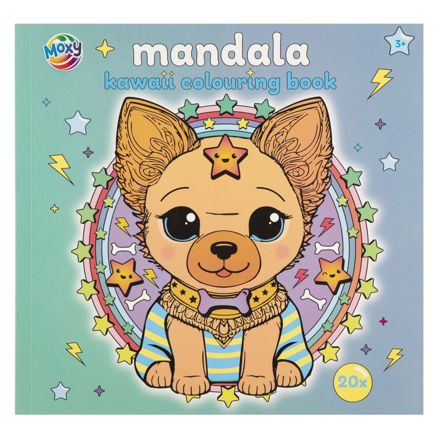 Libro para colorear moxy del grupo de manualidades creativas mandala kawaii 20p