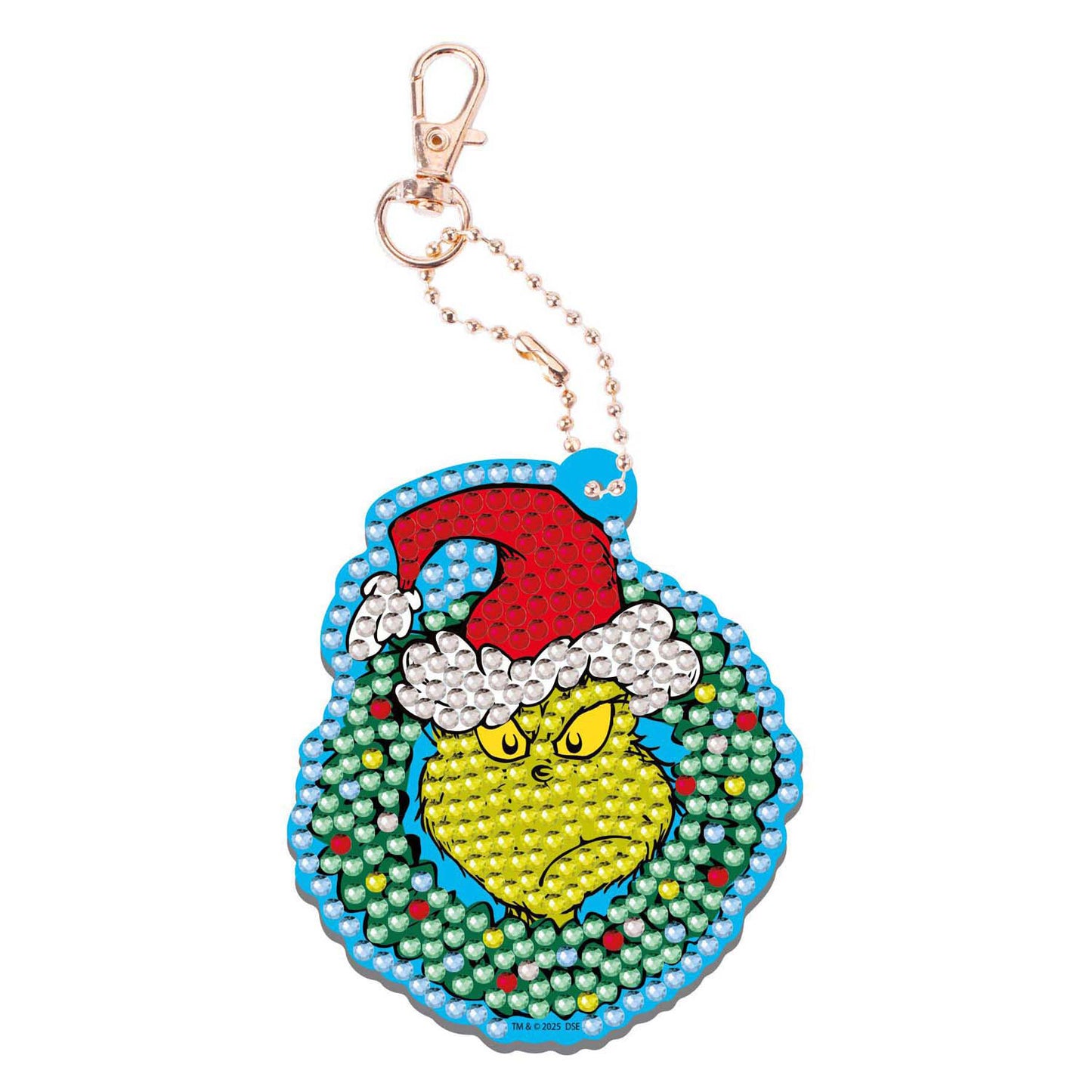 Portachiavi con pittura a diamante del gruppo artigianale creativo Il Grinch
