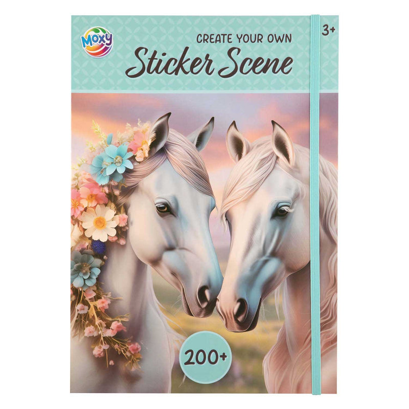 Libro de pegatinas colección caballos de lujo a4 200+ pegatinas | 4 piezas