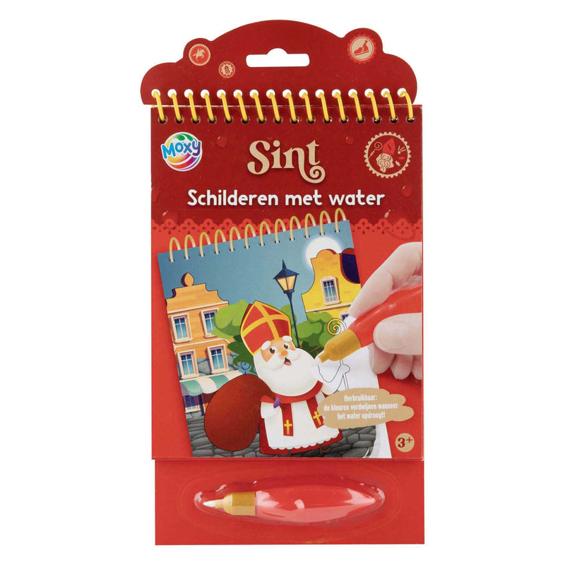 Dipingere Sinterklaas con l'acqua
