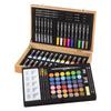 Creative craft group luxe houten tekenkoffer - 92-delig