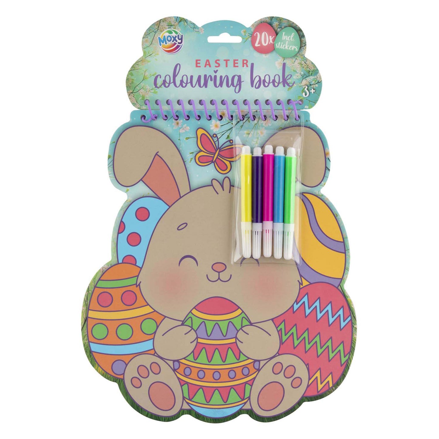 Libro da colorare di gruppo creativo di Pasqua - 20 pagine.