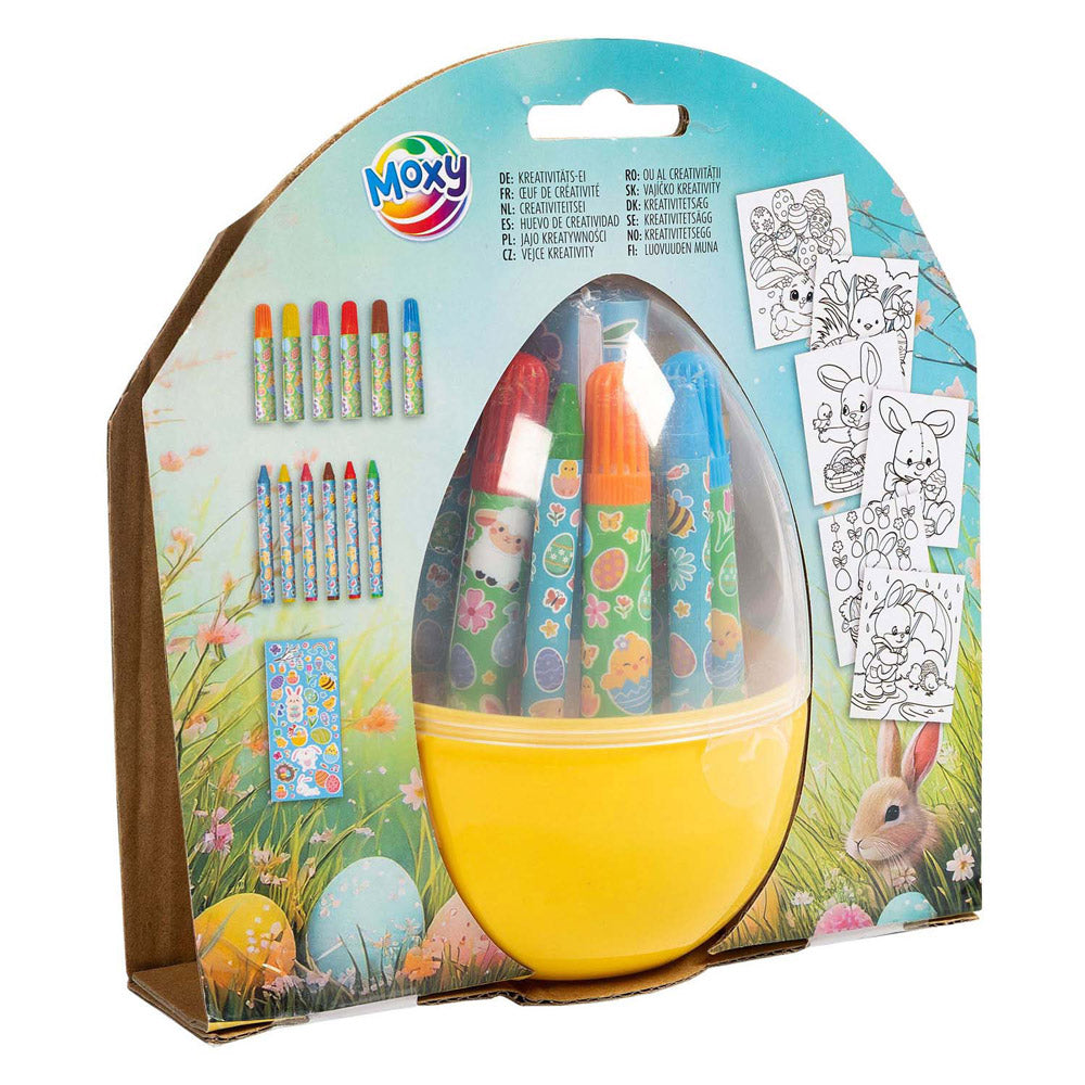 Creative craft group set for Easter crafts - incl. markers and crayons