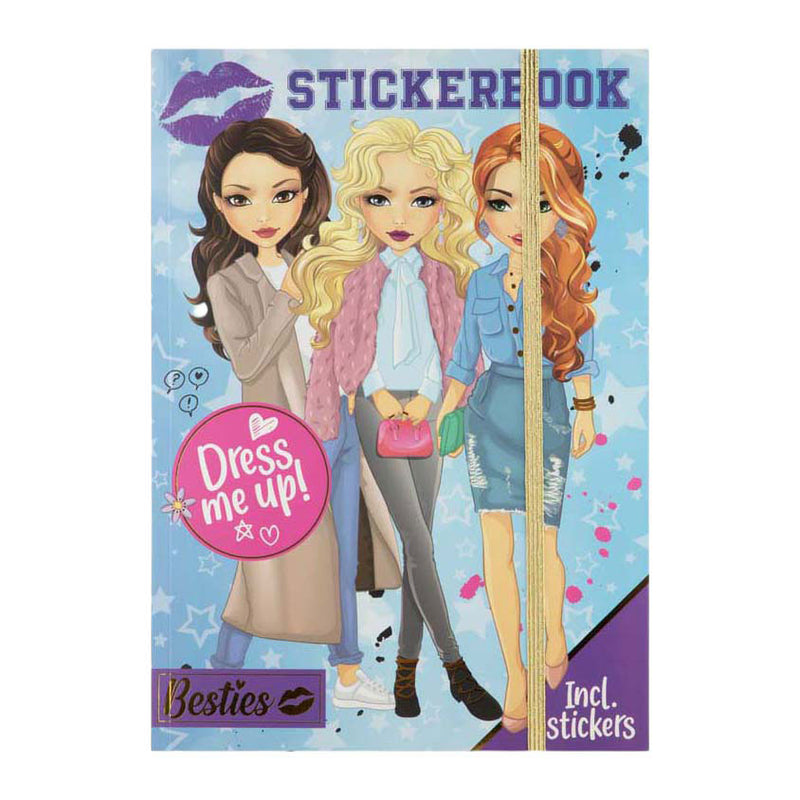Creative craft group besties dress me up libro de pegatinas neón A4 - 10 hojas