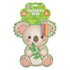 Libro da colorare Moxy a forma di animale + matite