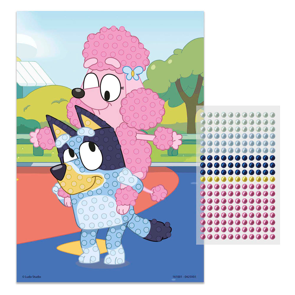 Grupo de manualidades creativas bluey bead art a5