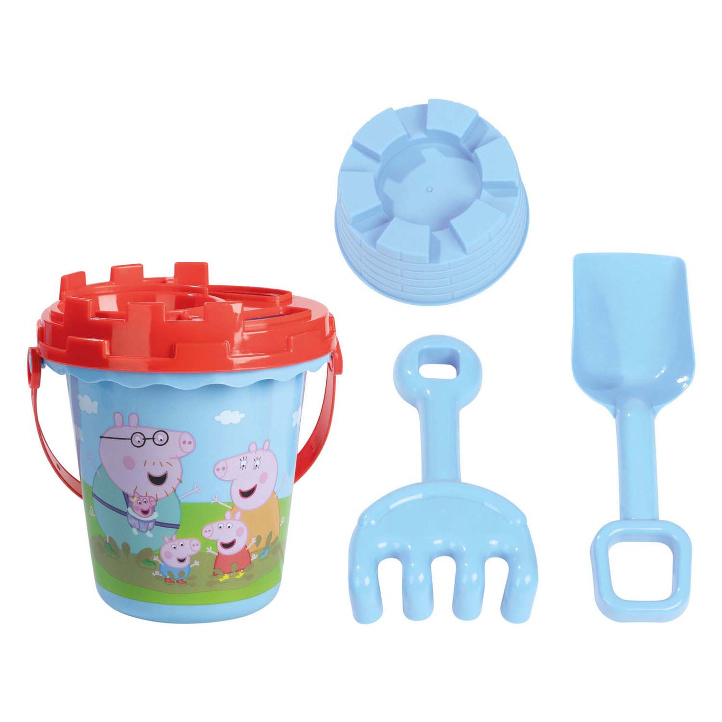 Creative craft group peppa pig strandemmer blauw - 5dlg.