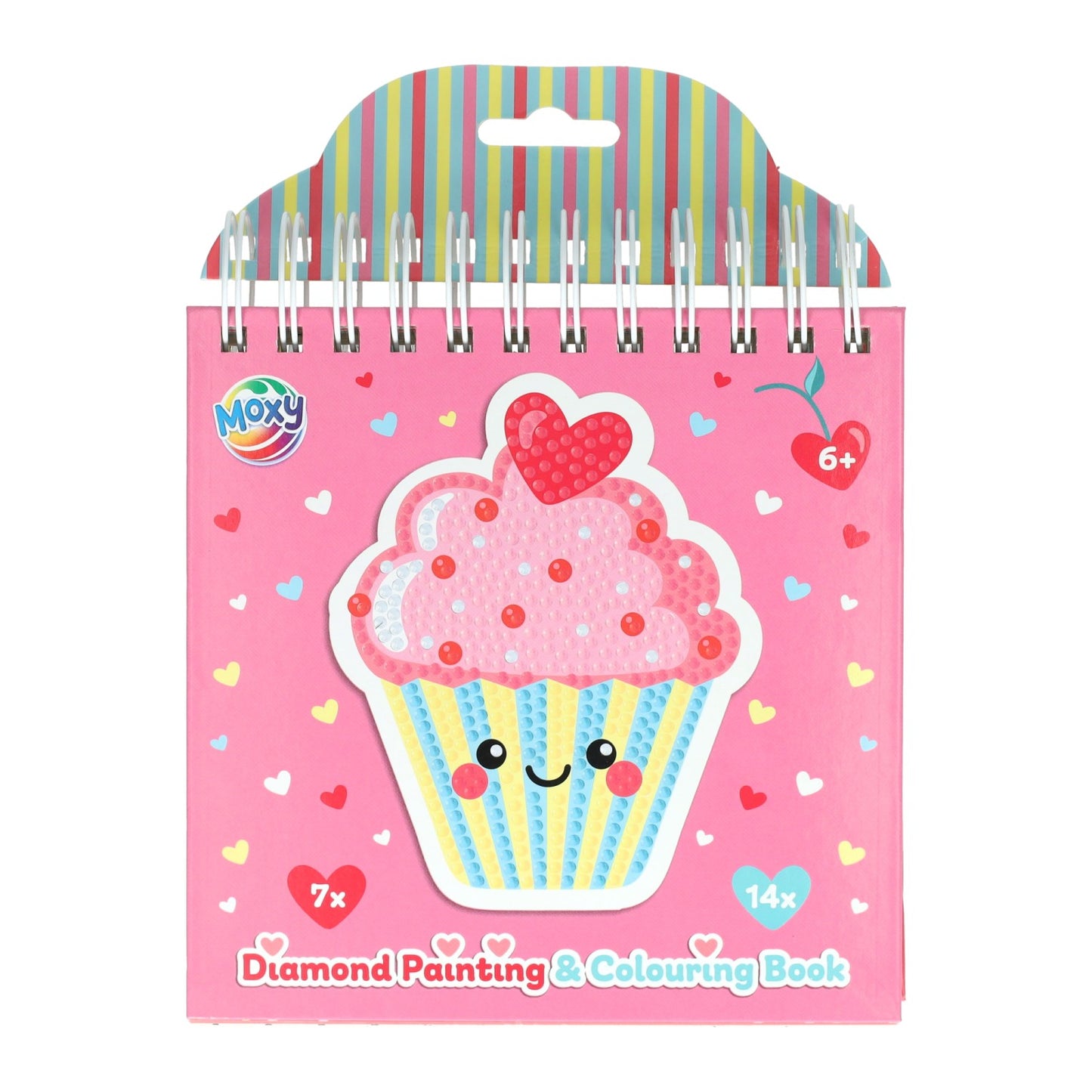 Libro da colorare Moxy Diamond Painting, 16x16 cm