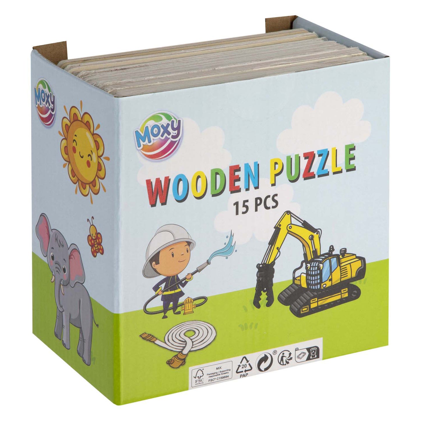 Puzzle legno mini 9 pezzi 5 assorchi