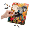 Moxy houten puzzel koala unieke vormen, 130pcs
