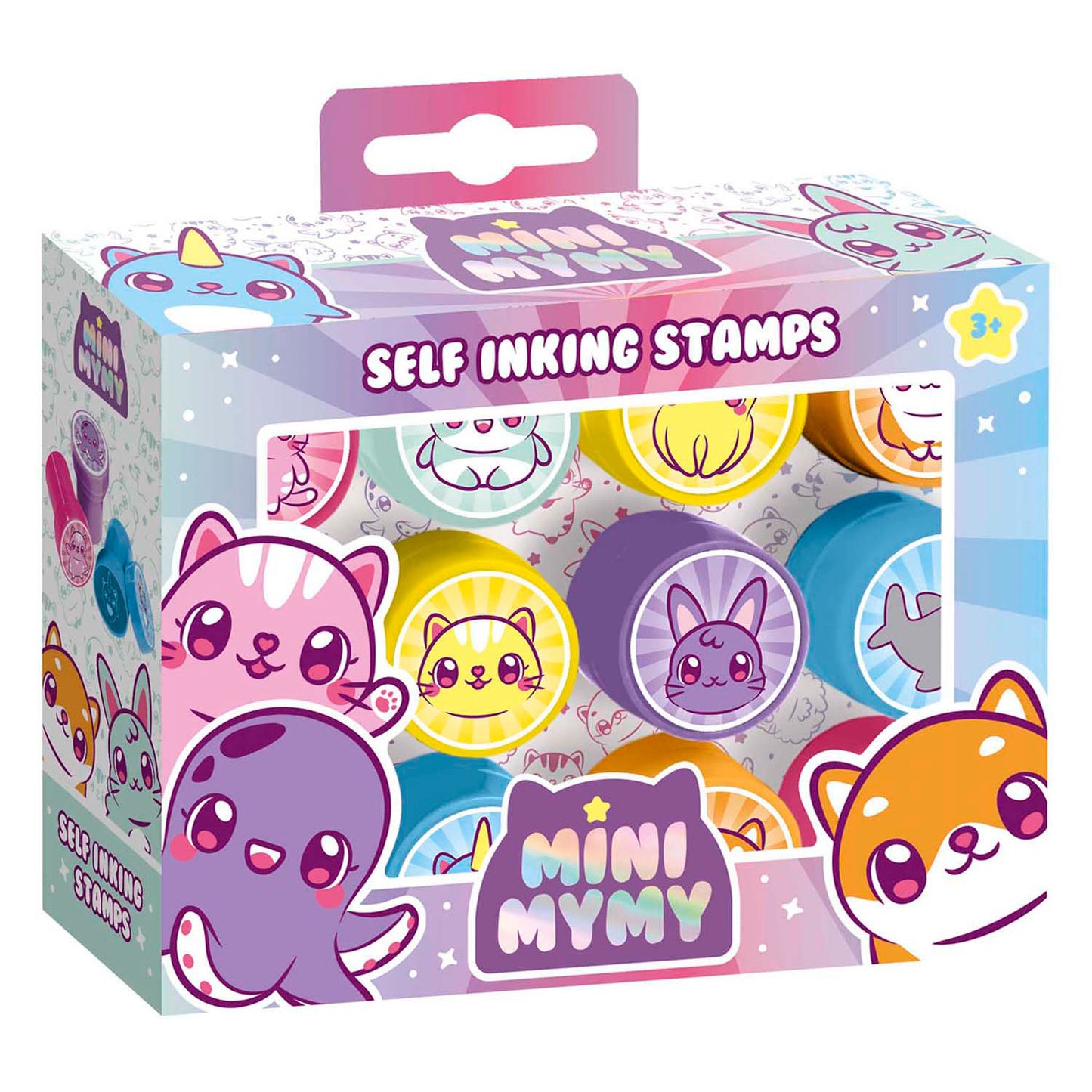 Creative craft group mini mymy zelfinktende stempels - 12st.