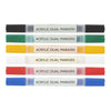 Nassau dual acrylmarkers 6 stuks