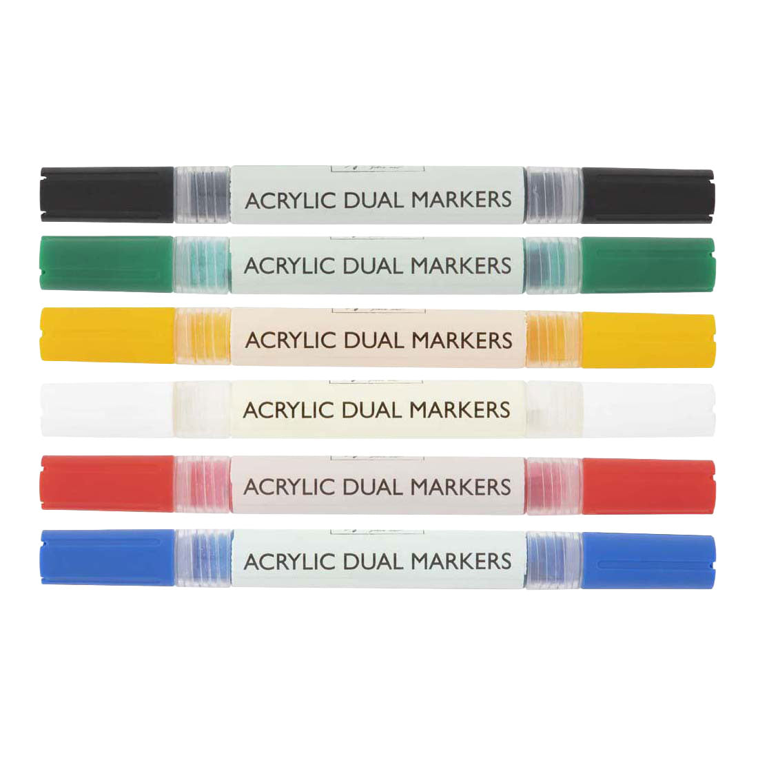 Nassau dual acrylmarkers 6 stuks
