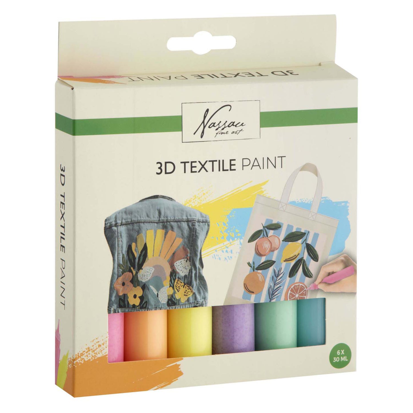 Set di colori per tessuti 3D Creative Craft Group Nassau - 6 pezzi.
