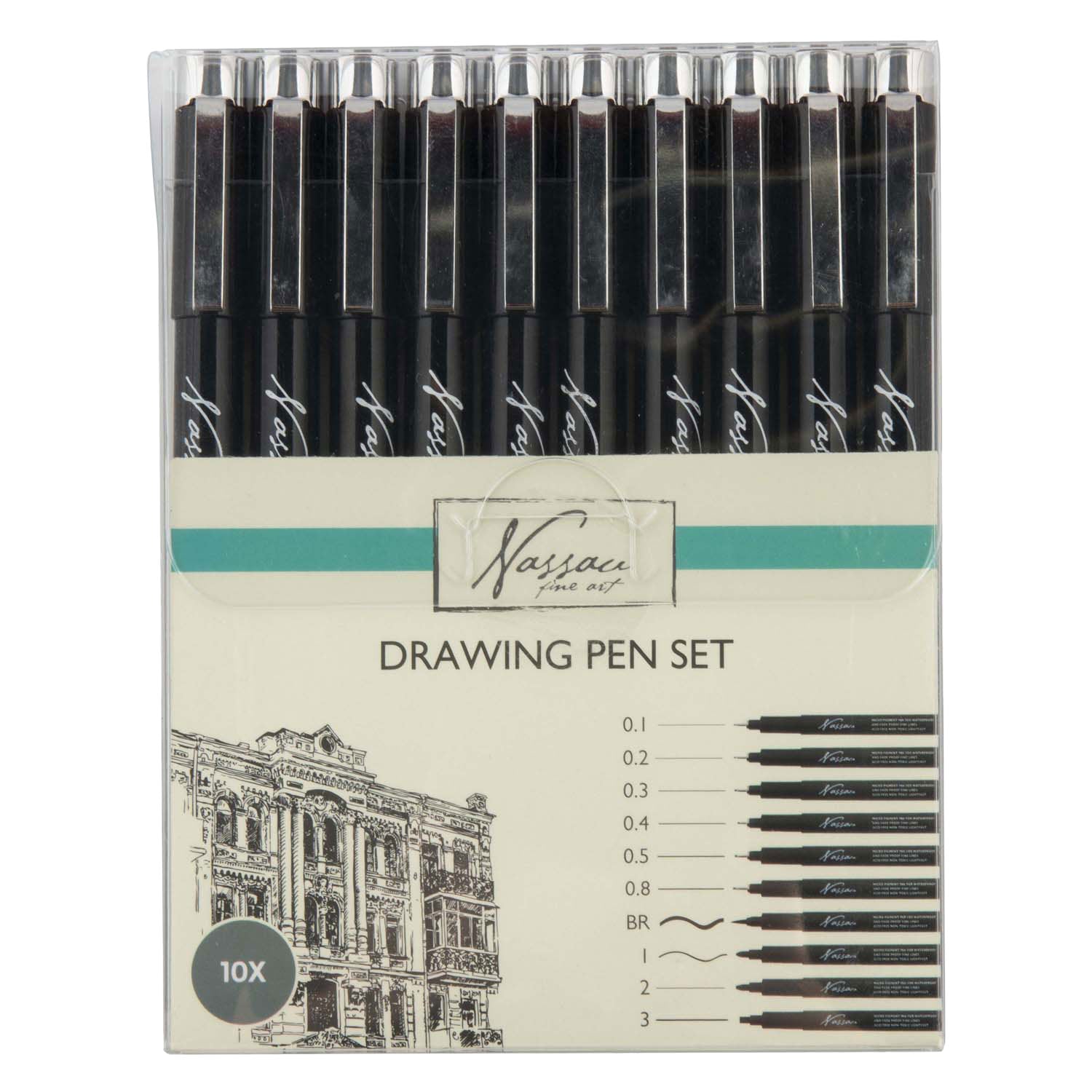 Set di pennarelli Nassau Creative Craft Group - 10 pz.