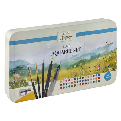 Set di colori ad acquerello di lusso Nassau Creative Craft Group - 45 colori