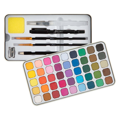 Set di colori ad acquerello di lusso Nassau Creative Craft Group - 45 colori