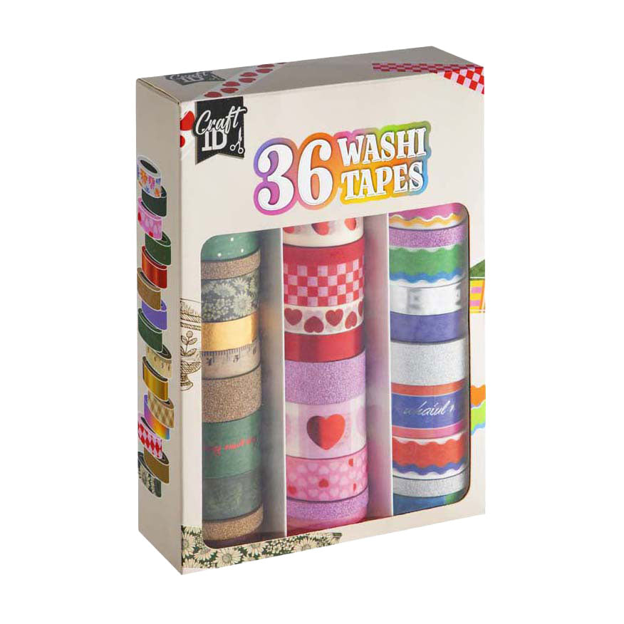 Set nastri washi per gruppi creativi creativi 3m - 36pz.