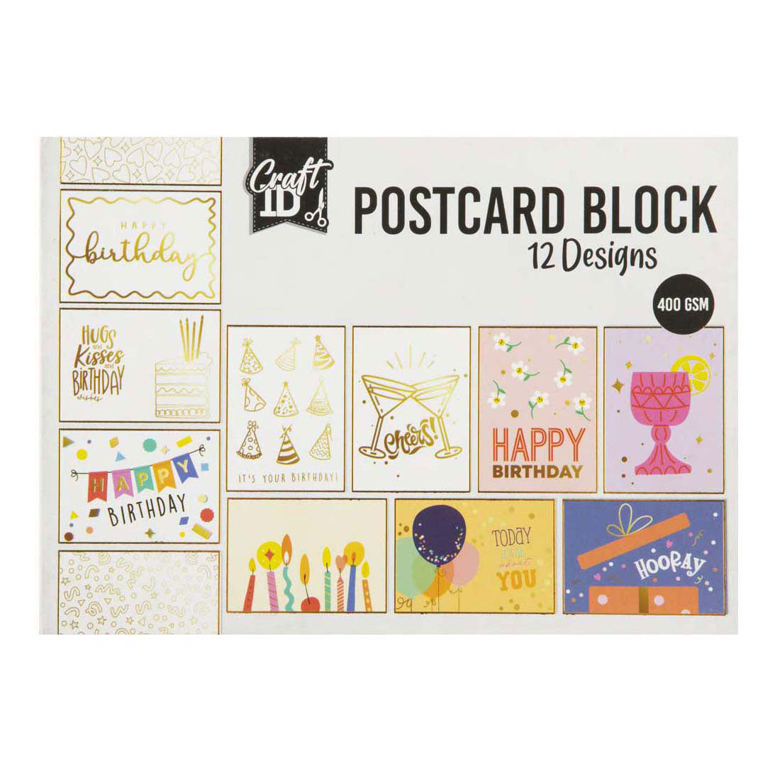 Postales creativas de grupos de manualidades 17,6x12,5cm - 12 diseños