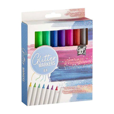 Creative craft group glitter markers - 8st.