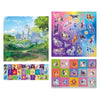 Set di adesivi Creative Craft Group Totum Unicorn Academy - 3 fogli + 1 sfondo