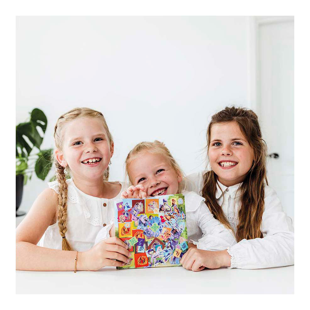 Set di adesivi Creative Craft Group Totum Unicorn Academy - 3 fogli + 1 sfondo