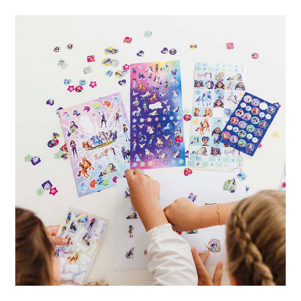 Creative craft group totum unicorn academy super stickerset - 8 vellen