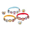 Gruppo artigianale creativo totum winnie the pooh 3 braccialetti 18 ciondoli