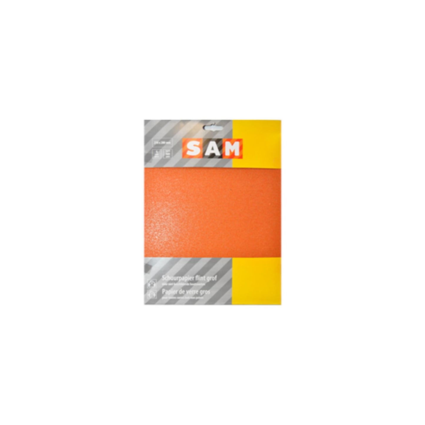 Sam carta vetrata secca grossolana 5 fogli