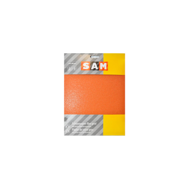 Sam carta vetrata secca grossolana 5 fogli