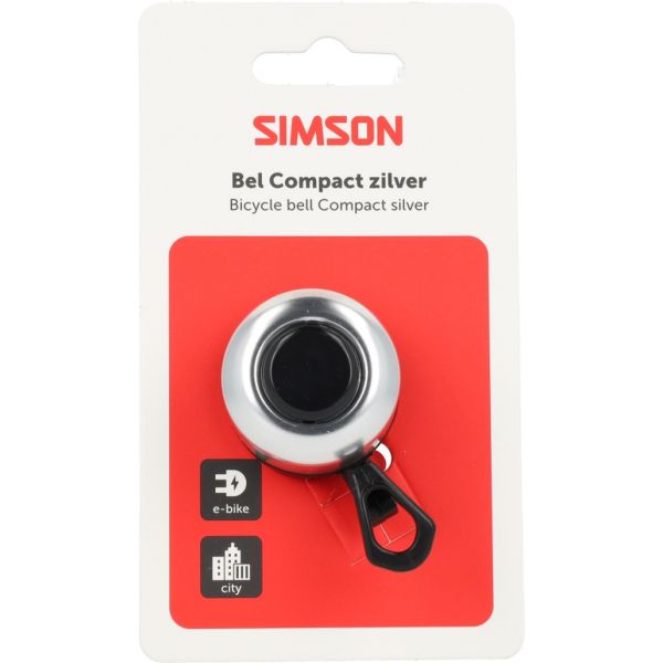 Campanello Simson compatto argento