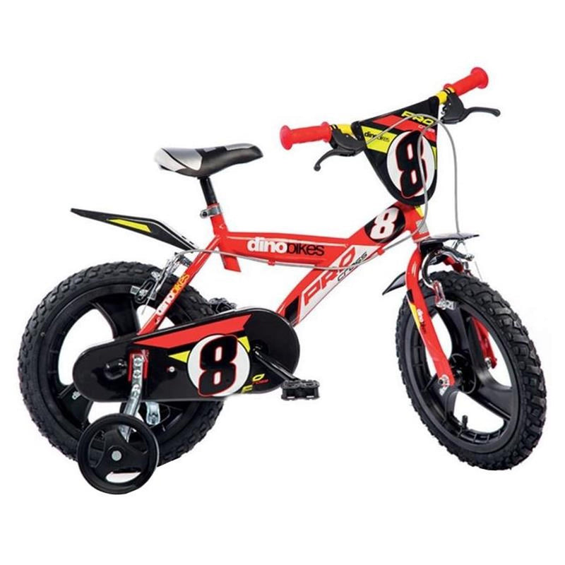 Dino Cross 16 pollici 27 cm ragazzi pizzicano rosso nero