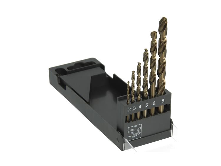 Mack 1065485 - punta per metallo hss co5% din 338 set 6 pezzi 2-8mm | 5 pezzi
