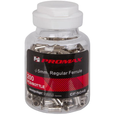 Promax Tapa de cable metálica ø5mm para cable de desviador (200 piezas)