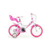 Dino Little Heart 16 Inch 31 cm Meisjes Knijprem Wit Roze
