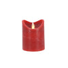 Candela LED quotidiana per la casa 7,5x10 cm rossa | 4 pezzi