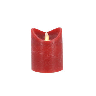 Daily home LED candle 7.5x10 cm red | 4 pieces