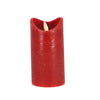 Daily home led kaars 7,5x15 cm rood | 4 stuks
