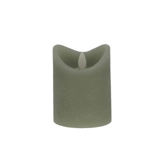 Vela LED Daily Home 7,5x10 cm verde | 4 piezas