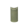 Candela LED quotidiana per la casa 7,5x15 cm verde | 4 pezzi