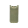 Candela LED quotidiana per la casa 7,5x15 cm verde | 4 pezzi