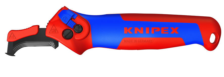 Knipex kabelmes, met glijschoen (rood blauw)